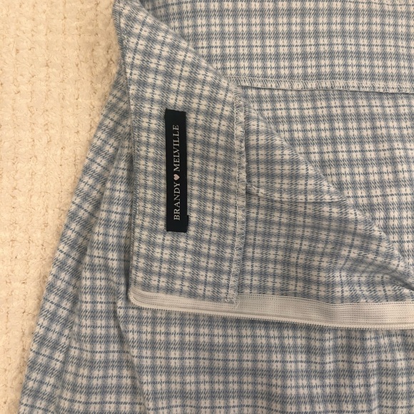 Brandy Melville Blue Plaid Skirt - Picture 3 of 3